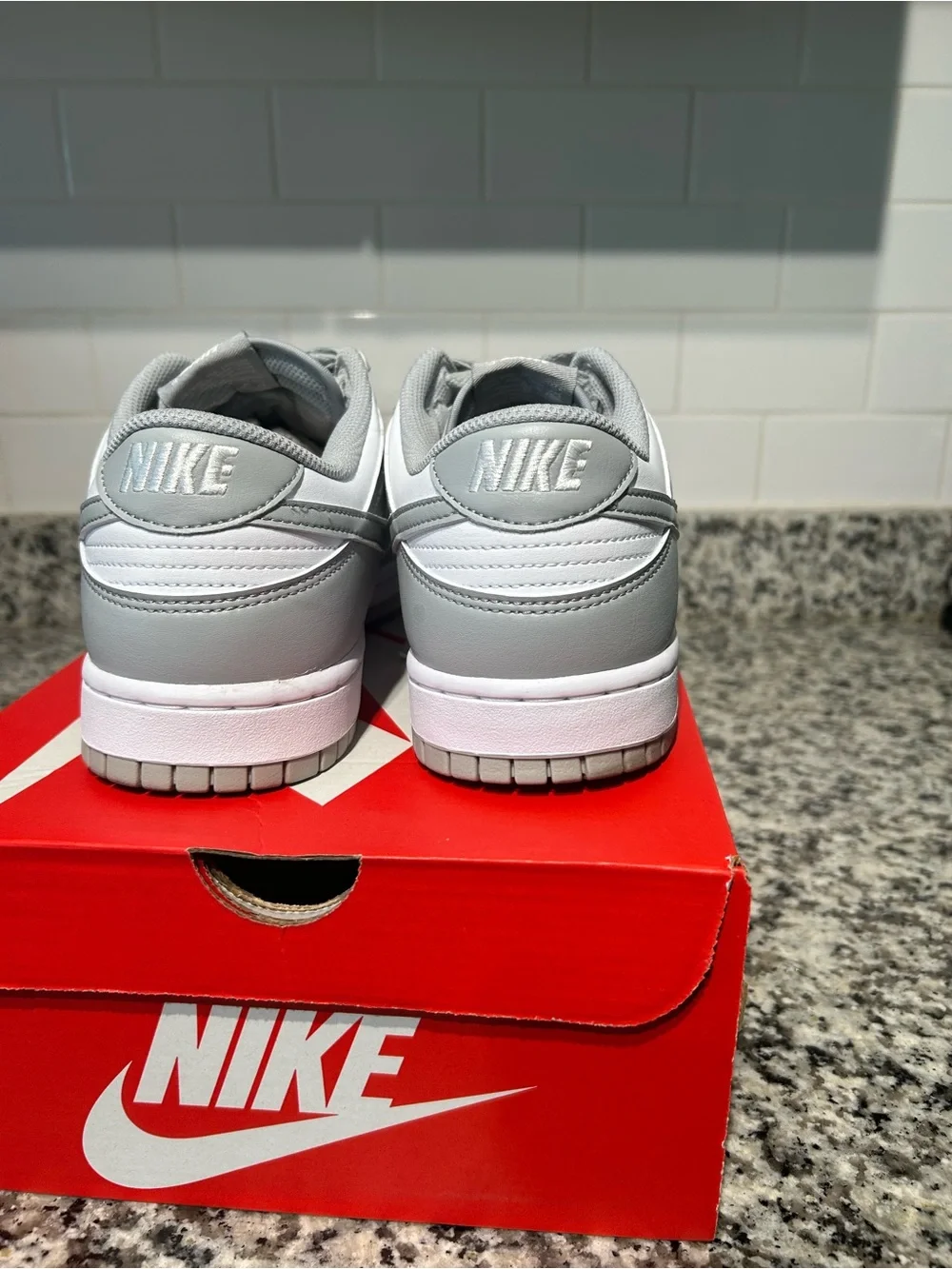 Nike Men’s Low-Top Sneakers - White & Light Gray